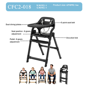 <strong>Newborn</strong> Growth Foldable Portable High Dining Baby Kids Feeding Chair Dining Adjustable Baby <strong>Highchair</strong> - Product Image 2