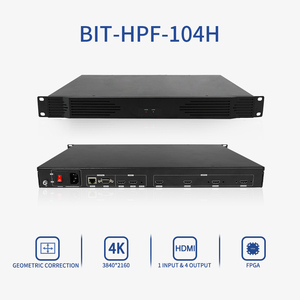 จอวิดีโอวอลล์สีดำ LCD UHD 3D ภาพสมจริง 1 อินพุต 4 เอาต์พุต 4K สำหรับฉายภาพหลายจุดภายในอาคารและภายนอกอาคาร รุ่น BIT-HPF-104 BIT-HPF-104, BIT- - Product Image 6