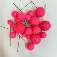 Ensemble de 20 boules brillantes en imitation perles de 2-4 cm pour la décoration de gâteaux pour toutes les occasions