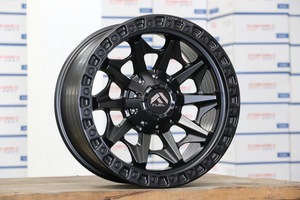 Jante en alliage d'aluminium forgée par centrifugation tout-terrain, modifiée, 16-20 pouces, noire, type Bell - Product Image 3