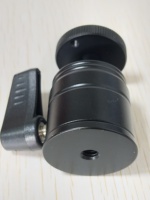 Piezas de montaje de cámara CCTV giratorias de 360 grados duraderas de fabricación de aleación de aluminio CNC personalizadas con Mini cabeza de bola Mini trípode