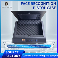 Petite boîte de sécurité domestique en acier, anti-chute, antivol, boîte tactique pour armes à feu, déverrouillage par reconnaissance faciale, empreinte digitale et mot de passe