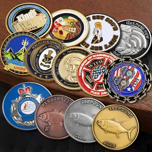 Hochwertige benutzer definierte große Herausforderung Münze 3d 2D Metall Souvenir Gedenk Emaille Token Münze Design Gravierte Sammler münzen