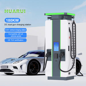 תחנת טעינה לרכב חשמלי מסחרית 180kW CCS2 עמידה למים עם 2 שקעים, מסך LCD ואפליקציית 4G חדשה - Product Image 3