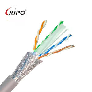 สายเคเบิลอีเธอร์เน็ตกลางแจ้ง Cat6 23AWG กันรังสียูวีสายสื่อสารที่มีฉนวนป้องกันความร้อนออกแบบมาสำหรับระบบเครือข่าย - Product Image 3