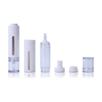 Flacon pompe sans air en plastique de 15 ml pour crème pour le visage, crème BB, sérum et lotion pour les soins de la peau