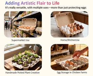 Plateau à œufs <span class=keywords><strong>de</strong></span> haute qualité, multi-tailles, 18 alvéoles, fabriqué à partir <span class=keywords><strong>de</strong></span> pulpe, écologique, réduction sur les grandes quantités, biodégradable - Product Image 6
