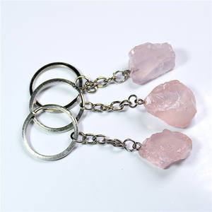 <span class=keywords><strong>Vente</strong></span> <span class=keywords><strong>en</strong></span> gros de porte-clés <span class=keywords><strong>en</strong></span> cristal brut de citrine rose de quartz naturel pour la guérison et les cadeaux - Product Image 3