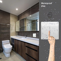 Mini interrupteur intelligent 433 MHz, interrupteur mural sans fil auto-alimenté 50 m sans batterie, module RF mini 110 V 220 V, pour appareils électroménagers