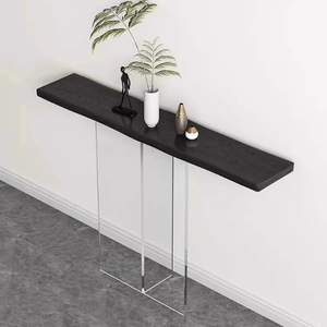 Mesa de Entrada de Madera Maciza Fabricada en Fábrica, Mesa <span class=keywords><strong>Suspendida</strong></span> de Acrílico, Muebles de Sala de Estar de Estilo Neoclásico Chino, Muebles de Entrada - Product Image 5