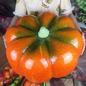 Calabazas Artificiales de Espuma Realistas en Varios Tamaños, Color Naranja y Verde, para Decoración de Mesa en Interiores, Acción de Gracias, Halloween, Otoño - Product Image 6