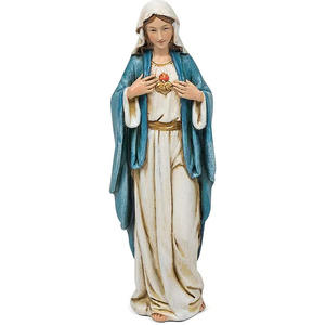 Witt Figures religieuses occidentales transfrontalières Statue en résine <span class=keywords><strong>de</strong></span> la Sainte <span class=keywords><strong>Mère</strong></span> <span class=keywords><strong>de</strong></span> <span class=keywords><strong>Marie</strong></span> Saint Joseph Icône <span class=keywords><strong>de</strong></span> <span class=keywords><strong>l</strong></span>'église Affichage Cadeau Artisanat - Product Image 1