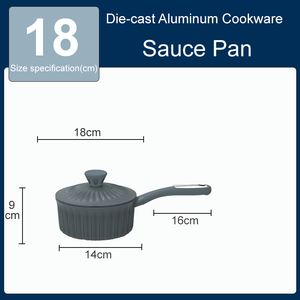 Đồ Nấu Nướng Bộ Nhôm Không Dính Chậu Với Bakelite Xử Lý Chịu Nhiệt Nhà Bếp Phù Hợp - Product Image 2