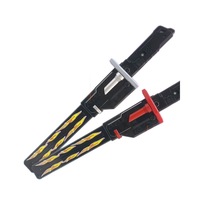 Terkenal Internet streaming warna-warni keren Lightsaber semprot non-efek khusus lampu plastik pedang mainan untuk pria
