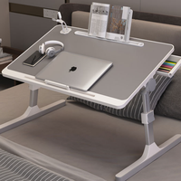 Vouwbare draagbare computerbureau van aluminiumlegering voor studenten slaapzaal, erker, studie en gebruik naast het bed