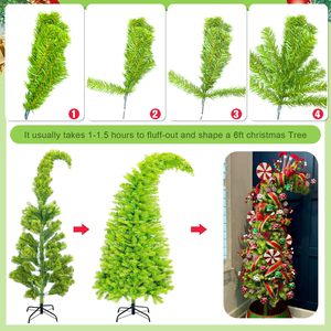 <span class=keywords><strong>Sapin</strong></span> de Noël pliable, <span class=keywords><strong>Sapin</strong></span> de Noël fantaisie pré-éclairé, Ornement de <span class=keywords><strong>sapin</strong></span> de Noël artificiel vert citron avec sommet pliable - Product Image 5