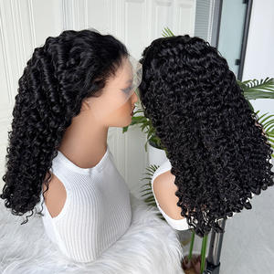 Peluca de Cabello Humano Rizado Birmano de Color Natural, Textura Suave y Voluminosa, Peluca de Encaje con Rizos Completos y Línea de Cabello Natural para Colección - Product Image 2