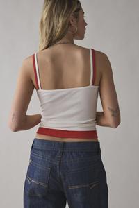 Ropa de calle Y2K para <span class=keywords><strong>mujer</strong></span>, camisolas con tirantes finos dobles, chalecos de verano de dos piezas, Tops, diseño sin espalda, <span class=keywords><strong>Jersey</strong></span> corto, camiseta sin mangas - Product Image 2
