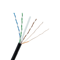 Câble Ethernet extérieur haute vitesse Cat6a Cat6 Cat5e câble Lan paire torsadée Utp 23awg Bc Cca 1000ft câble étanche