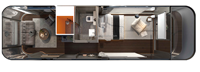Maison-bateau en conteneur d'acier SINOVA de 20 pieds avec un design moderne, prête à l'emploi et entièrement décorée pour une utilisation en hôtel, en resort ou en camping