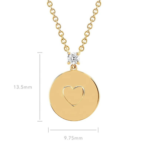 Collana con Ciondolo Rotondo Personalizzabile in Acciaio Inossidabile Placcato Oro 18K con Zirconi, Gioiello Minimalista, Regalo di Natale - Product Image 6