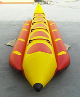 Bateau de banane gonflable en gros de poisson de mouche de PVC de 0.9mm à vendre 5/6/7/8 personnes à s'asseoir