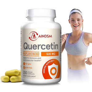 Cápsulas de Quercetina, Vitamina C y Zinc de Marca Privada, Cápsulas de Extracto de Quercetina, Cápsulas de Quercetina para el Apoyo Inmunológico y Cardíaco - Product Image 1