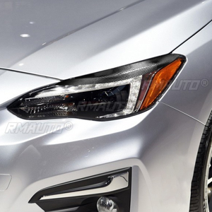 Cubiertas Decorativas para Faros Delanteros de Fibra de Carbono Real, 1 Par, para Subaru Impreza 2015-2019, Accesorios Exteriores - Product Image 5