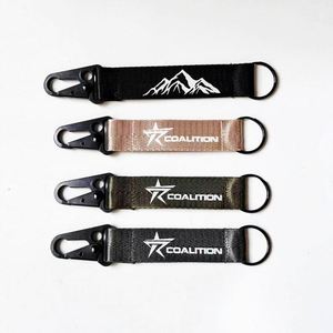 High Quality Fancy Give Away Embroidery Fabric <b>Keychain</b> Custom Embroidered <b>Keychain</b> Promotional Polyester Nylon <b>Personal</b> - Product Image 5