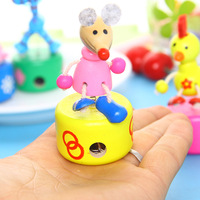 Vente directe usine : Adorable taille-crayon en verre écologique pour enfants, motif animaux de dessin animé, idéal pour la papeterie scolaire