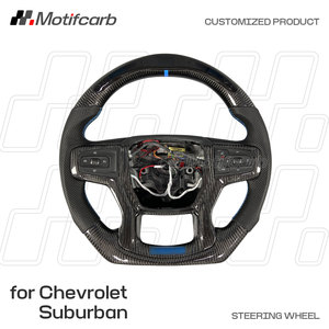 Volante de fibra de carbono personalizado con pantalla LED para Chevrolet Silverado 1500 RST LT Suburban Tahoe Blazer 2019-2024 - Product Image 2