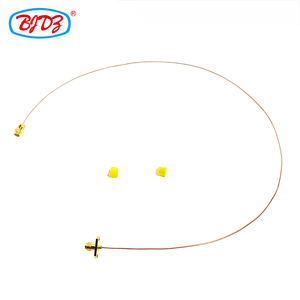 0.8超微細半剛性同軸ケーブルアセンブリ用SMAメス2穴フランジマウントパネル - Product Image 2