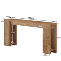 Table console Wabi-sabi de style américain rétro pour l'entrée et la décoration d'hôtels et de maisons d'hôtes