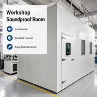 Enceinte acoustique modulaire industrielle insonorisée pour la réduction du bruit des groupes électrogènes et des pompes