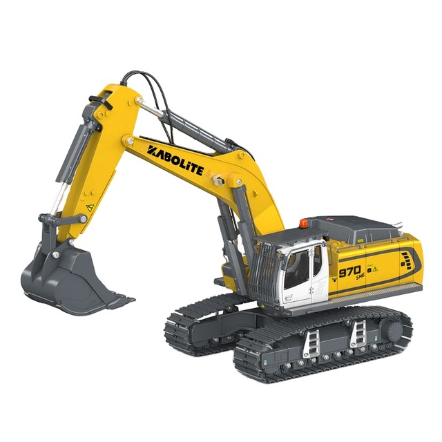 Kabolite K5901 HUINA 1599 Upgrade Version 1/18 RC Excavator Flysky Remote Control Digger Engineering Vehicle Ripper Truck Model