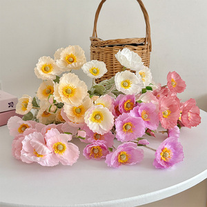 Flores Artificiales de Amapola Islandesa de Seda, Alta Simulación, Decoraciones para Bodas, Arreglos para Mesa de Salón, Accesorios para Fotografía - Product Image 2