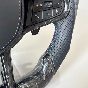 Para <span class=keywords><strong>BMW</strong></span> Serie <span class=keywords><strong>G</strong></span> <span class=keywords><strong>M8</strong></span> M4 M5 M3 G11 G20 G22 G30 G38 G80 G0x M3 G3x G82 X5m X4m X3m X6m Sport M6, Material de Fibra de Carbono y Cuero - Product Image 6