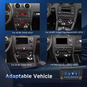 Radio de Coche Android Podofo de 7 Pulgadas, 2+64G, 2Din, Estéreo para Coche, para Audi A3 8P S3 RS3, Carplay Inalámbrico/Android Auto, GPS/Wifi/SWC, Audio para Coche OEM - Product Image 4