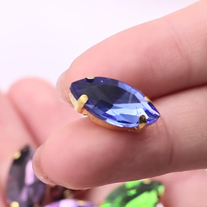 Griffe chaude diamant <span class=keywords><strong>verre</strong></span> cousu à la main diamant bricolage robe décoration accessoires cristal maillot de bain accessoires - Product Image 2