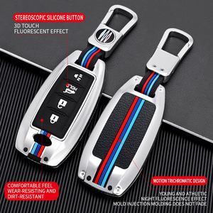 Funda Protectora <span class=keywords><strong>para</strong></span> Llaves <span class=keywords><strong>de</strong></span> Coche <span class=keywords><strong>de</strong></span> Aleación <span class=keywords><strong>de</strong></span> Zinc y Gel <span class=keywords><strong>de</strong></span> Sílice <span class=keywords><strong>para</strong></span> INFINITI QX56 ESQ QX50 Q50 QX60 Q50L, Llaveros, Bolsas y Accesorios - Product Image 2