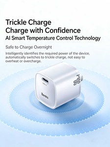 Chargeur rapide GaN 30W Benks, chargeur mural USB-C, compact, portable, adaptateur de charge rapide PD - Product Image 3