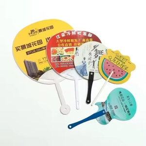 Custom Logo Printing Advertising Plastic Business Gift <b>Hand</b> <b>Fans</b> - Product Image 6
