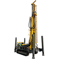 Foreuse hydraulique complète pour puits d'eau SY500, profondeur 500m, diesel 118kW, capacité de levage 26T, couple 10000N.m, machine de forage sur chenilles