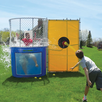 Jeux commerciaux Gonflables Water Dunk Tank Trampoline Park Carnival Party Game Dunking Tank Machine à vendre
