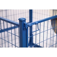 Équipement logistique, cage de stockage en métal de 1 tonne, panier, boîte, conteneur, cage en acier à mailles métalliques, caisse pour pièces automobiles