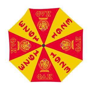 Parapluie personnalisé NSPDK (National Sorority of Phi Delta <span class=keywords><strong>Kappa</strong></span>) pour les magasins, les hôtels, parapluie de grande taille, robuste - Product Image 1
