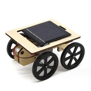 Solar powered car children's DIY technology small production inventions handcrafted solar energy science experimental toys