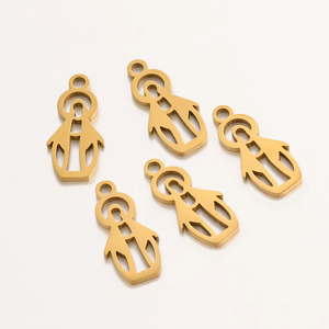 Breloque personnalisée Vierge Marie plaquée or, accessoires Ave Maria en acier inoxydable, pendentif religieux pour collier et <span class=keywords><strong>bracelet</strong></span> DIY - Product Image 3