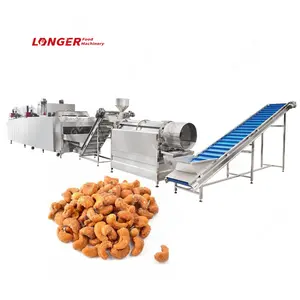 Gesalzene Kaju Roaster Caju Kernel Röst maschine Salz geröstete Cashew nuss Produktions linie