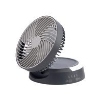 Ventilateur de refroidissement compact, portable, rechargeable par USB, à commande mécanique, pliable, 3 vitesses, 5 pales, 6,9 pouces, 1 an de garantie